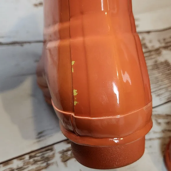 Hunter Yellow and Orange Ombre Rain Boots - Picture 3 of 5